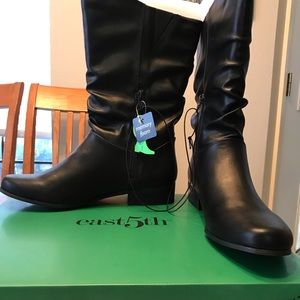 Women’s Black Boots Wide Calf 10M